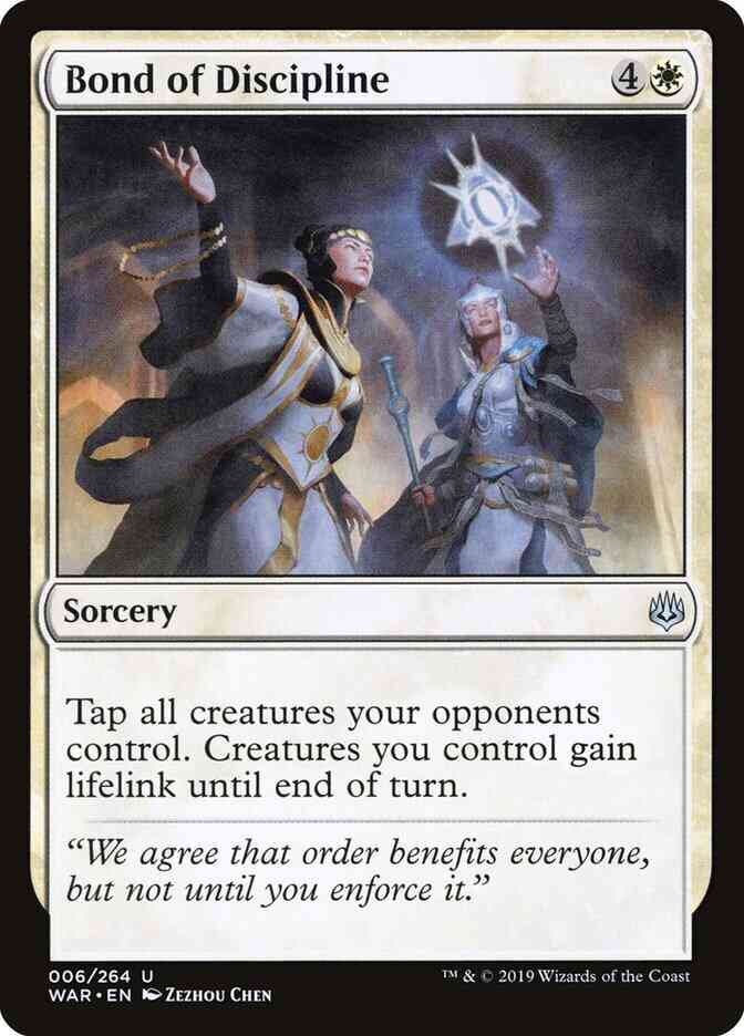 Magic Bond of Discipline [6] [War of the Spark] [Non-Foil]