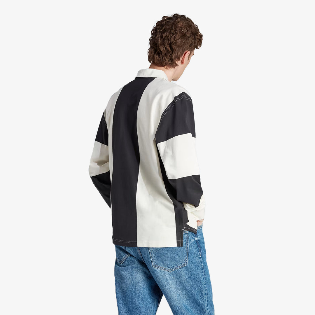 Adidas Originals | HACK RUGBY LONG SLEEVE TEE { BLACK/WHITE