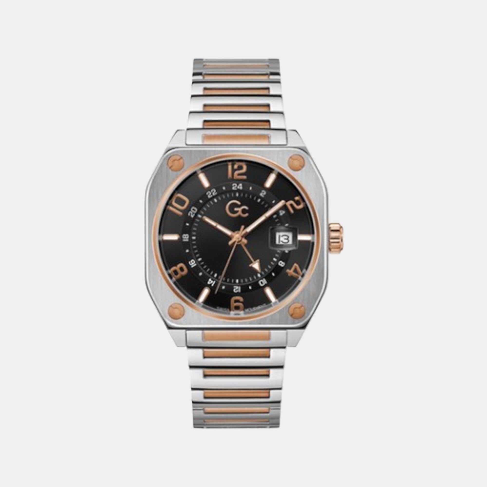GC Airborne Men Quartz Black Dial Analog Stainless Steel Watch Z16002G2MF