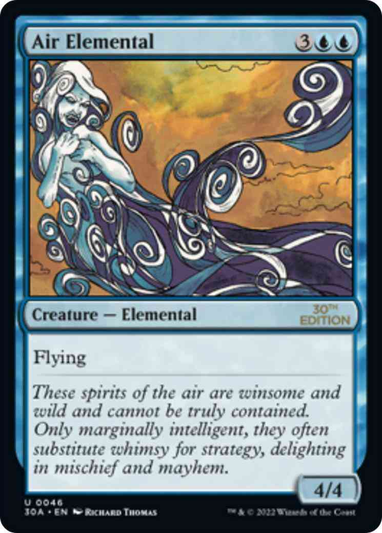 Air elemental 46 – Magic Air Elemental [46] [30th Anniversary Edition] [Non-Foil]