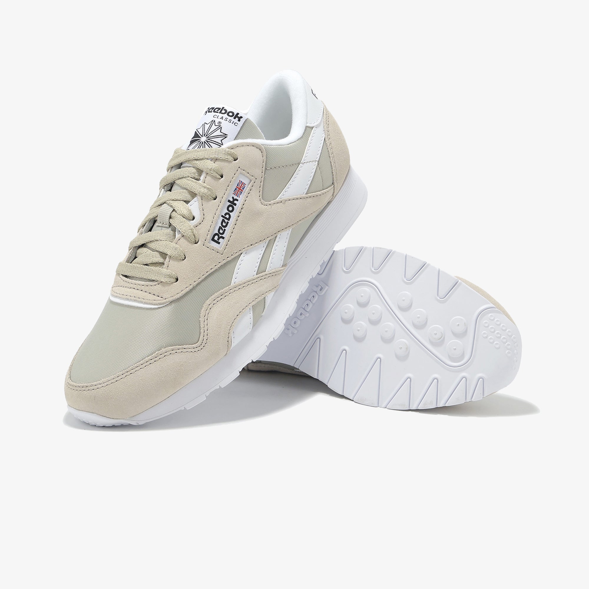 Reebok | CLASSIC NYLON { SPORT BEIGE/WHITE - view 3