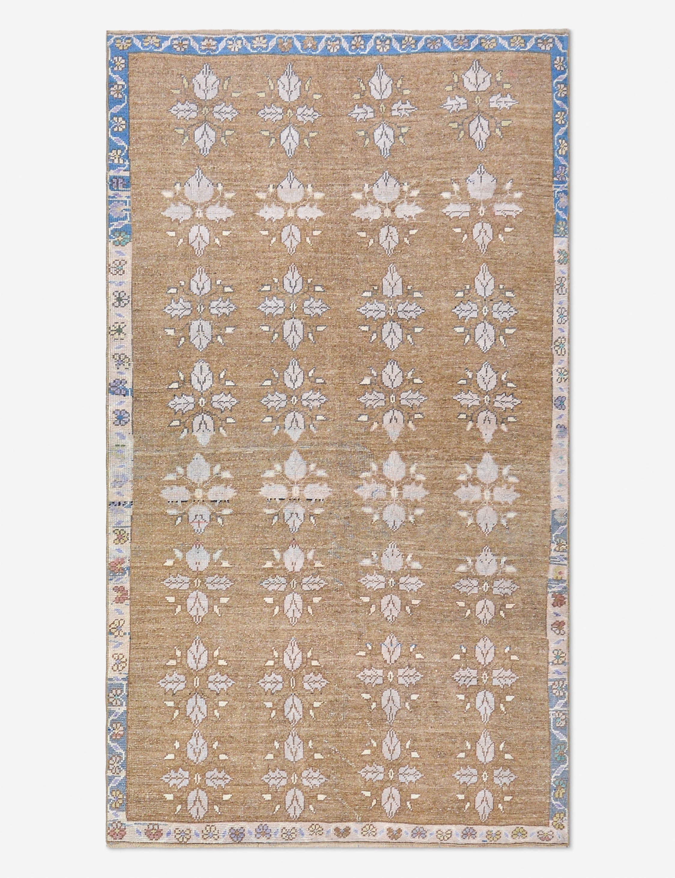 Lulu and Georgia Vintage Turkish Hand-Knotted Wool Rug No. 510, 4' 8" x 8' 2"