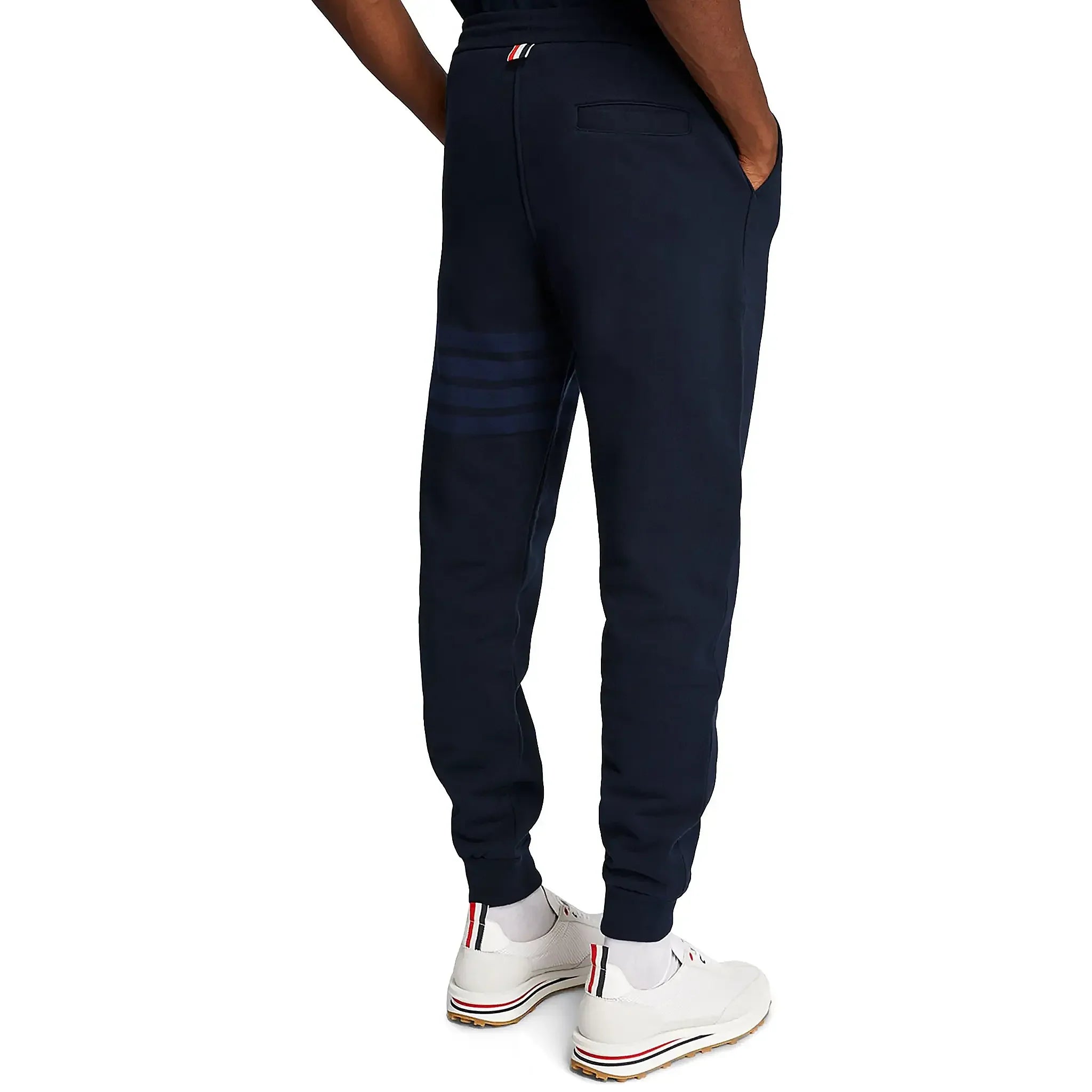 Thom Browne Classic Loopback 4-Bar Blue Sweatpants - view 2