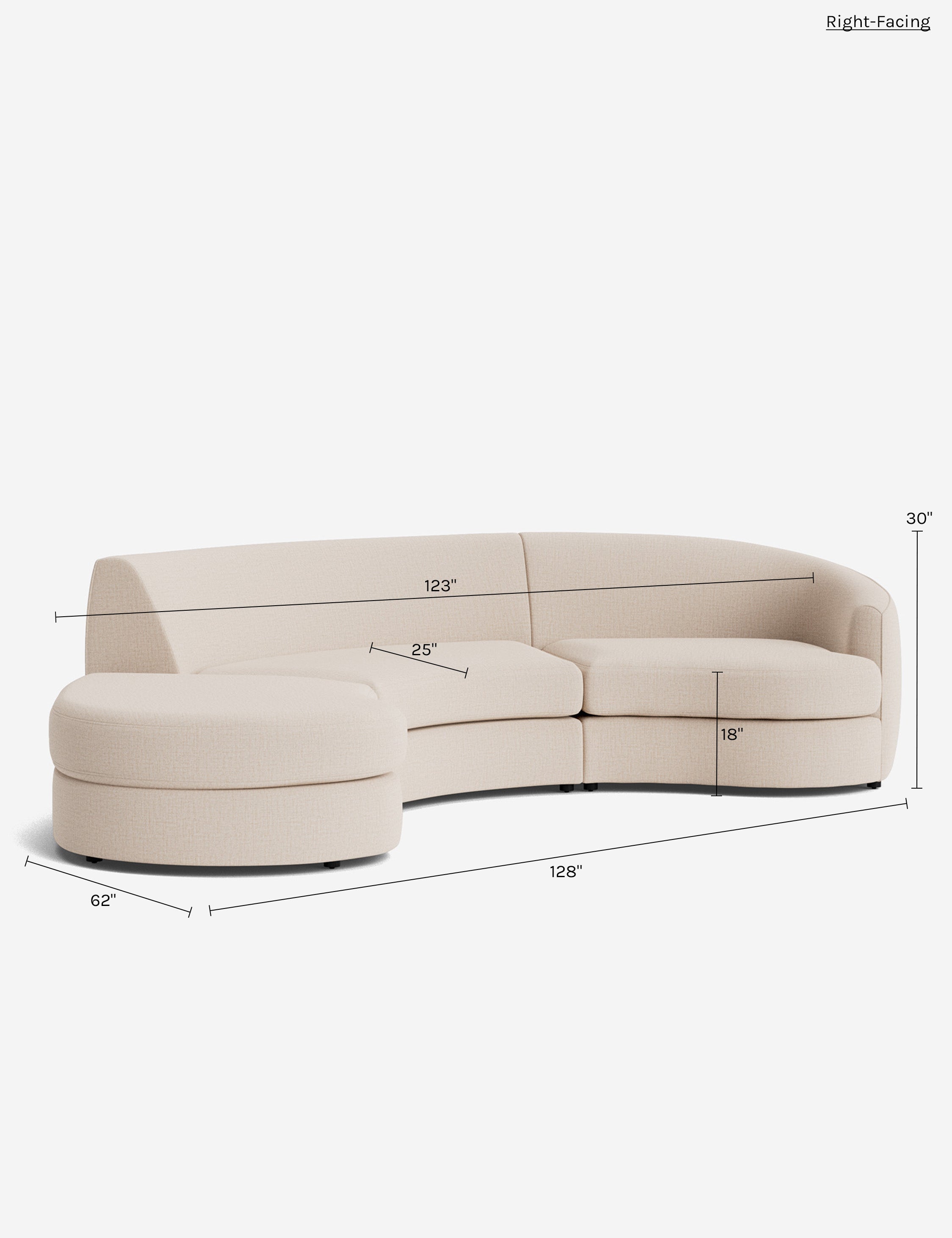 Lulu and Georgia Imada Modular Chaise Sectional Sofa - view 238