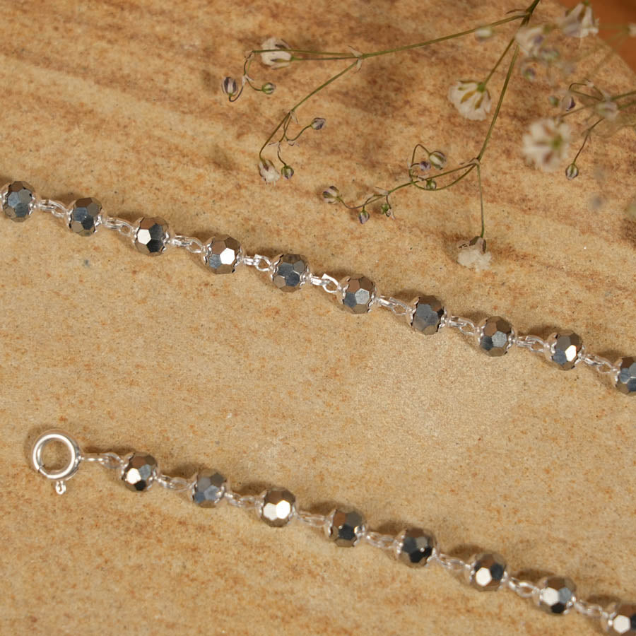 Prinjal Jewellers Real Silver Beads Nazariya for Kids