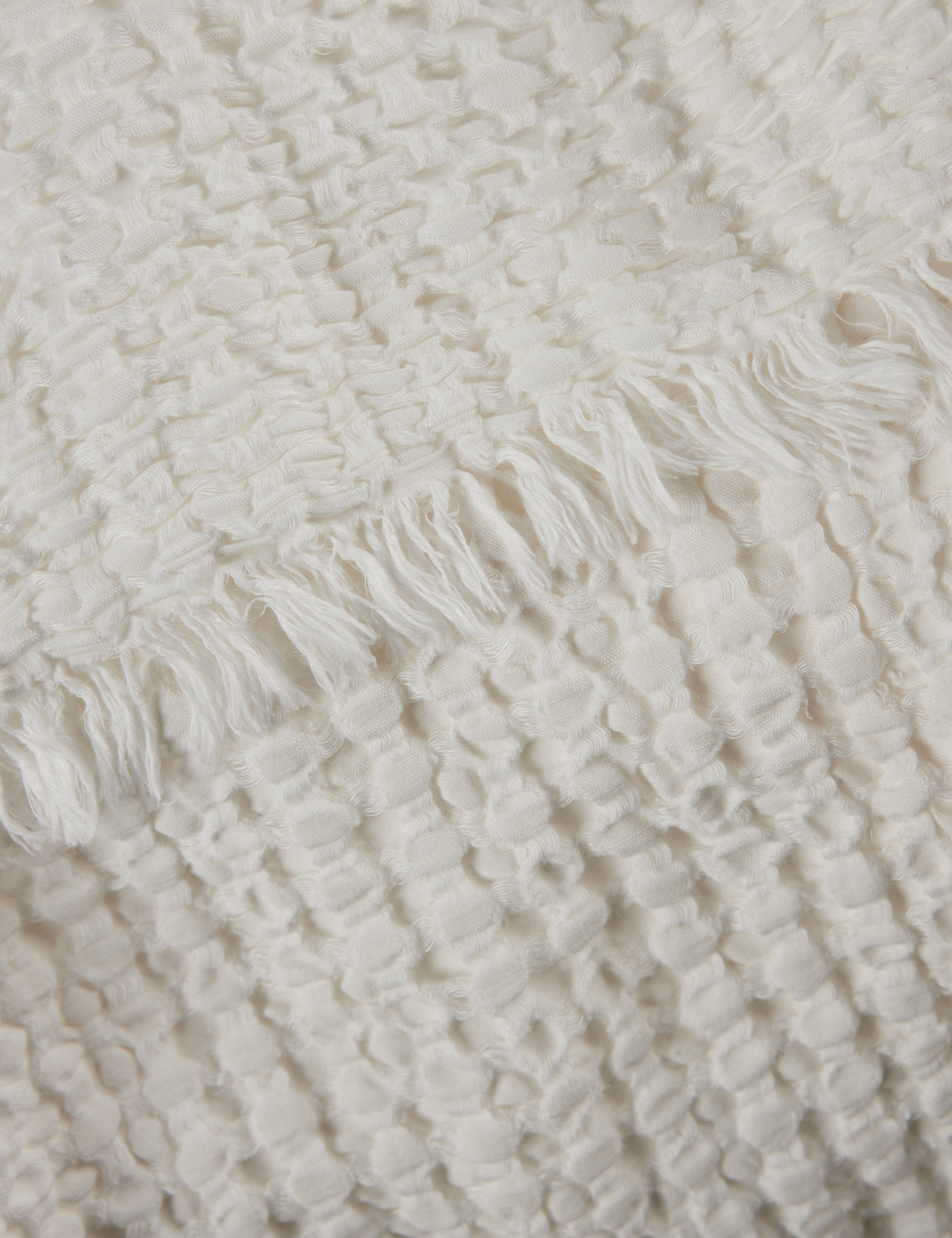 Lulu and Georgia Lenora Textured Cotton Linen Blanket - view 7
