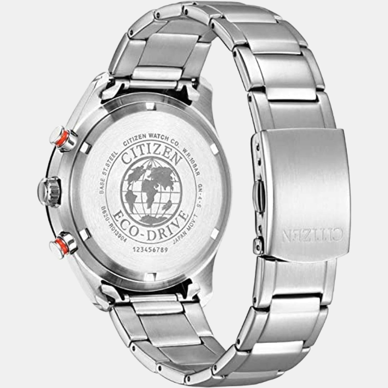 Citizen Eco-Drive Men Eco-Drive Blue Dial Chronograph Stainless Steel Watch CA4486-82L - view 2