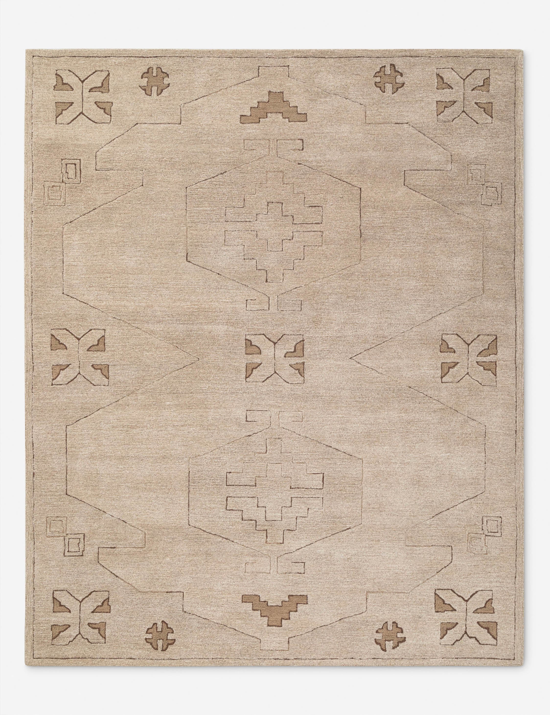 Lulu and Georgia Malin Hand-Tufted Wool Rug – Natural
