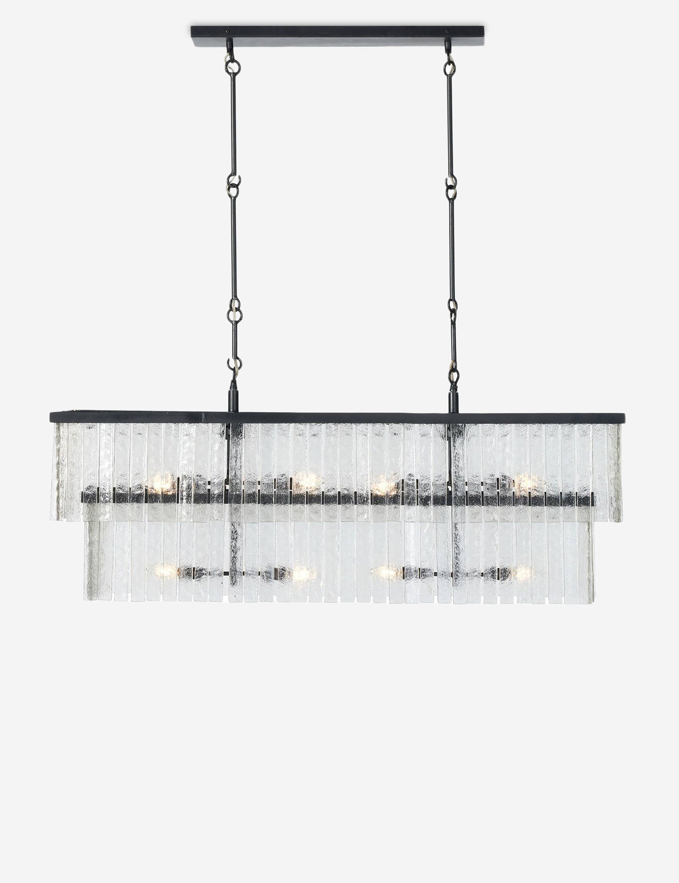 Lulu and Georgia Gleason Linear Chandelier – Antique Iron - view 2