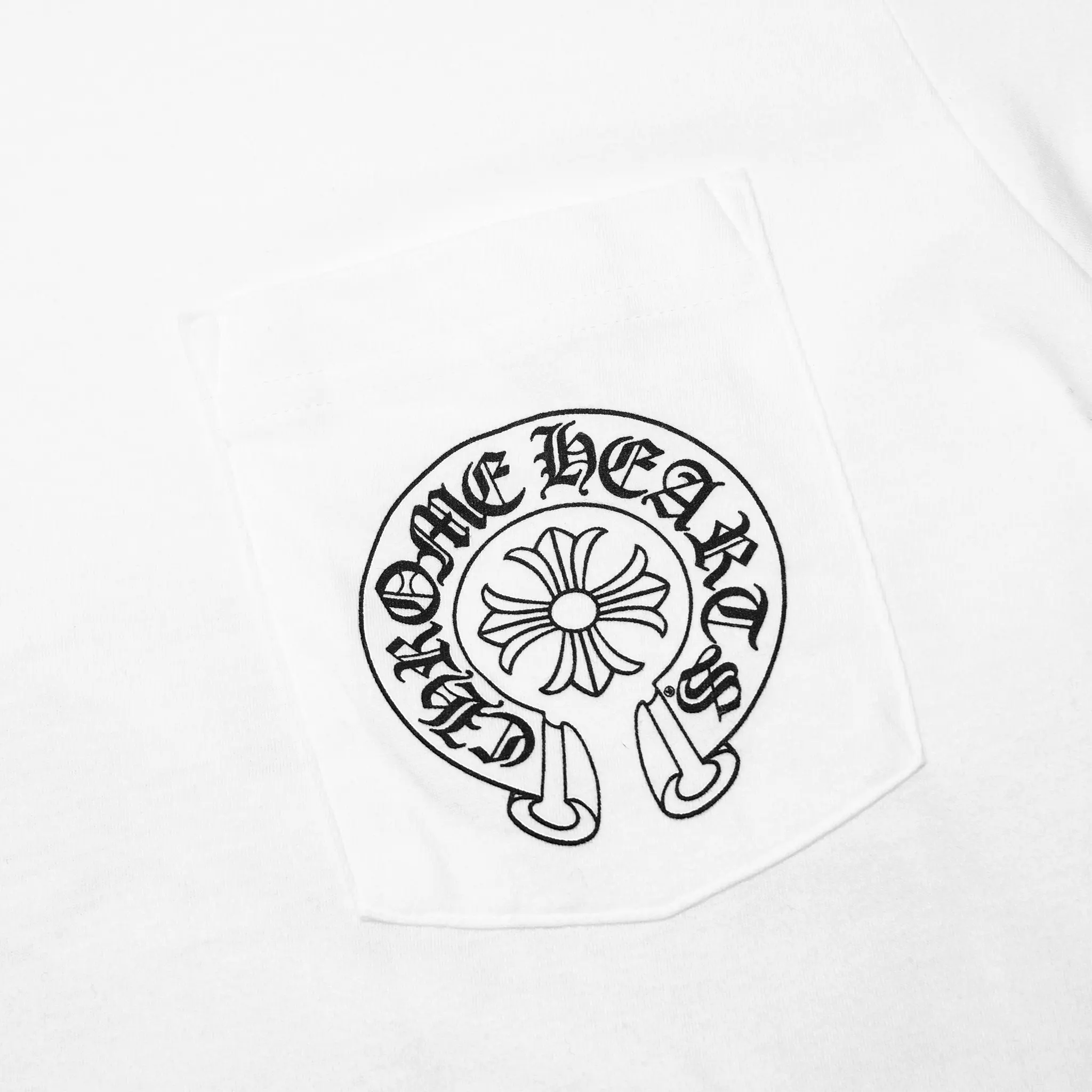 Chrome Hearts Horse Shoe Pocket Miami Exclusive White T-Shirt - view 4