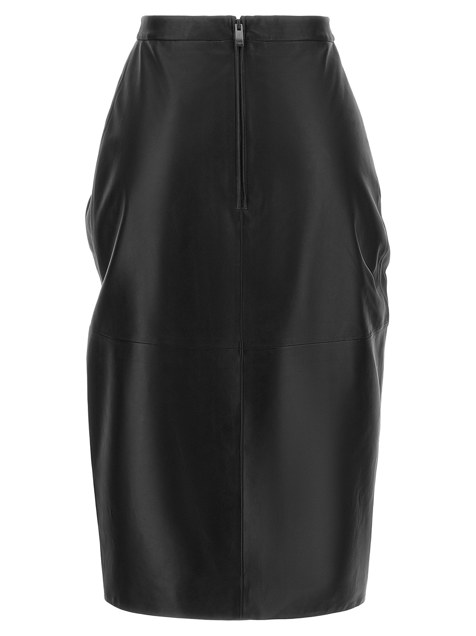 Balmain Leather Skirt - view 2