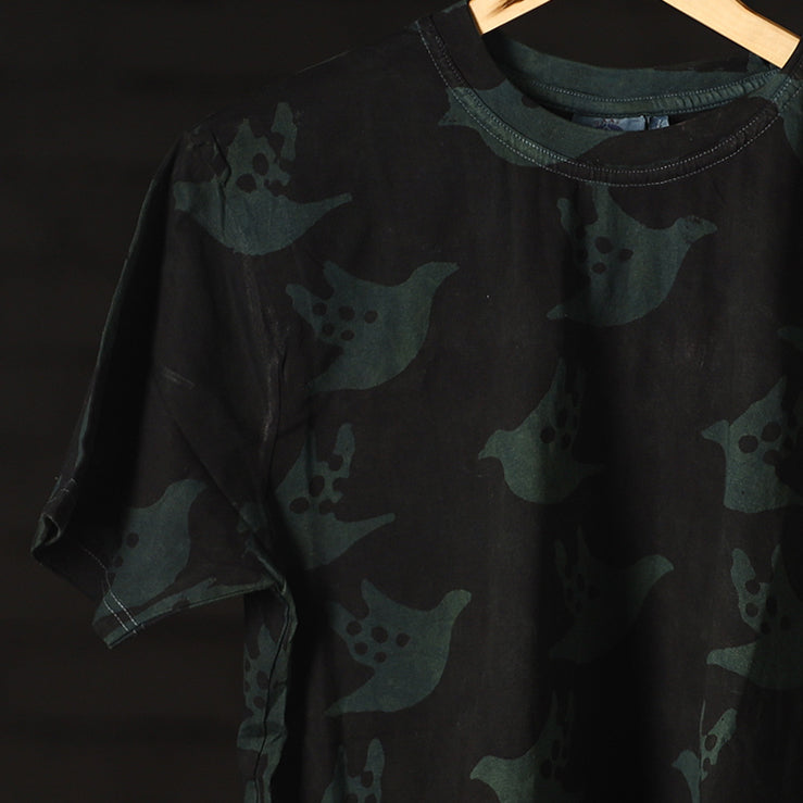BINDAAS UNLIMITED Black - Bindaas Block Art Printed Cotton Round Neck T-shirt - view 3
