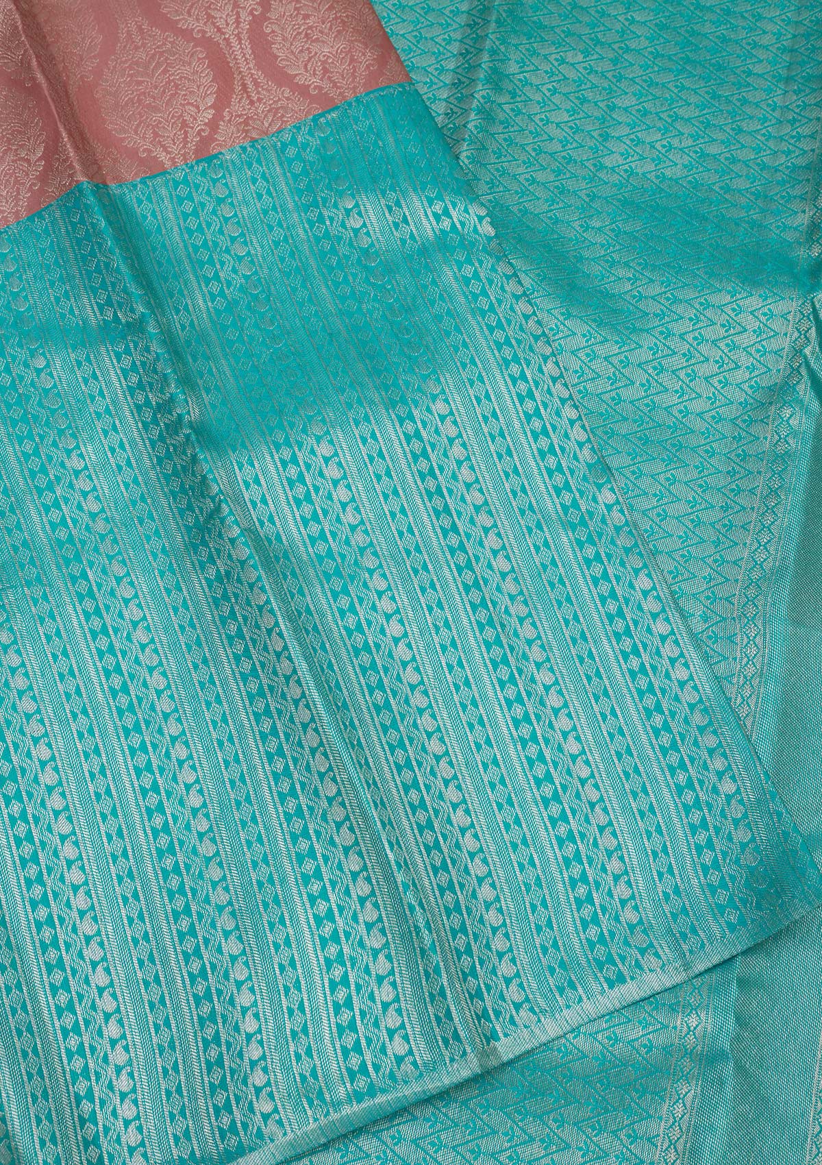 Koskii Sky Blue Zariwork Pure Silk Saree – Women's - view 4