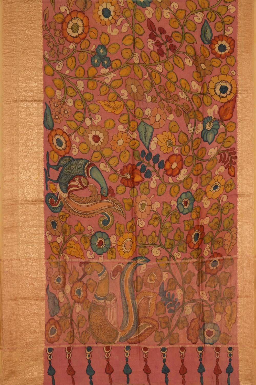 Kalanjali Kalamkari Hand-Painted Saree – Women's - view 3