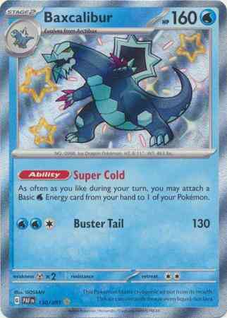 Shiny rare sv045-130 – Pokémon Baxcalibur - 130/091 - Shiny Rare [sv045-130] [Secret]