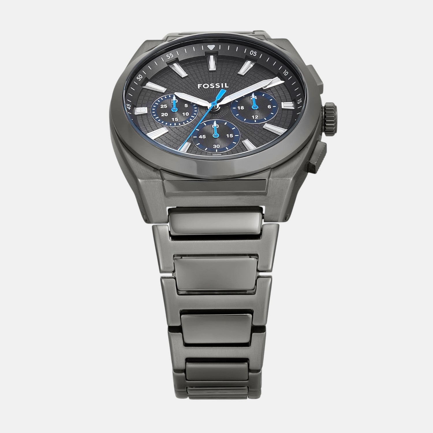 Fossil Everett Men Quartz Grey Dial Chronograph Stainless Steel Watch FS6107 - view 2