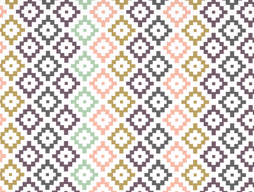 Spaces India Geometric Pink Polycotton Fitted King Harmony - By Welspun - view 6