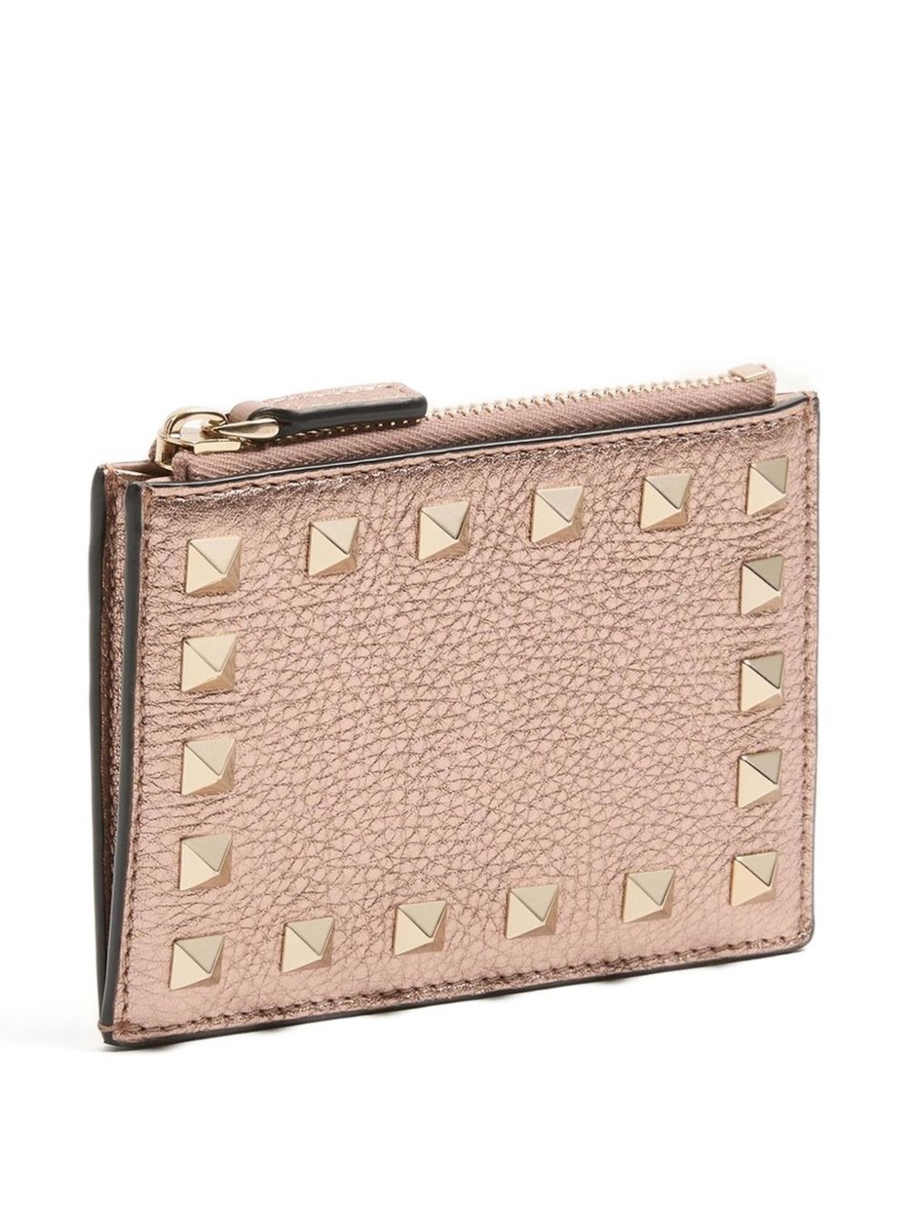 Valentino Garavani-Rockstud grainy card holder - view 3
