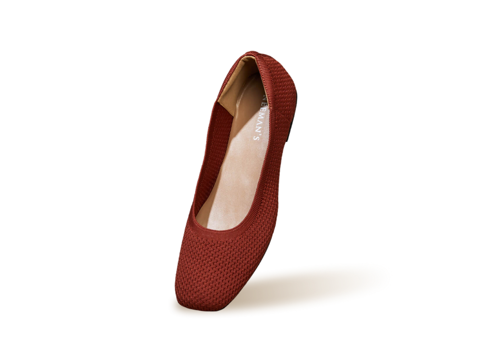Neeman's Plush Square Flats : Burgundy - view 12