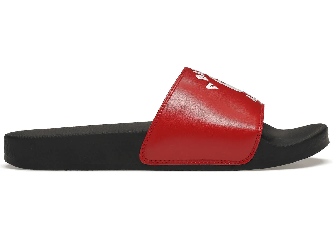 Bape A Bathing Ape College Slide Sandals Red