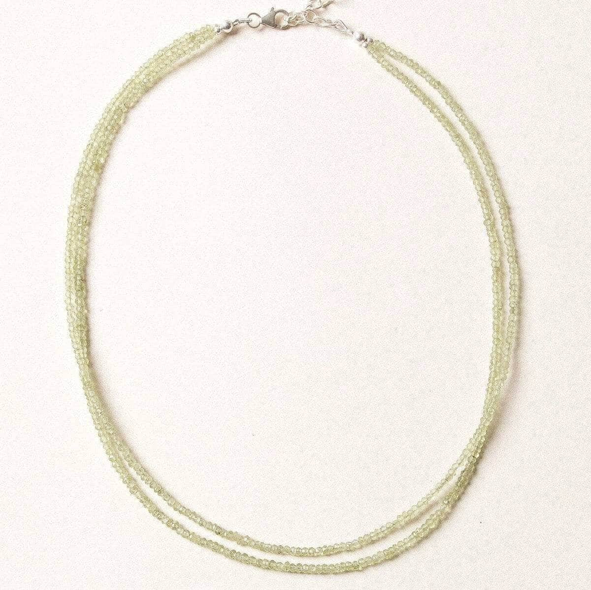 Tiny Rituals Peridot Double Strand Bead Necklace - view 2