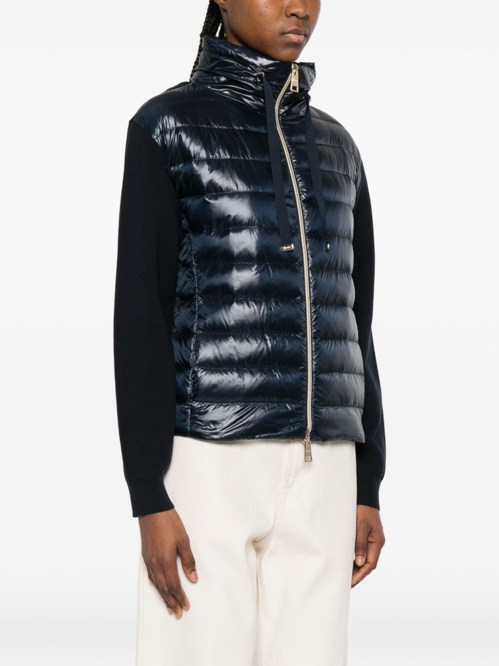 Herno Cotton and nylon down jacket - view 5