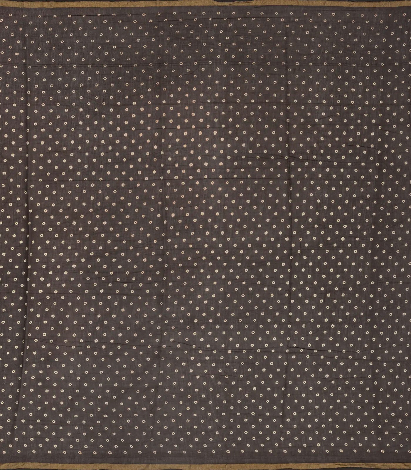 RmKV Dark Grey Woven Jaipur Cotton Saree With Printed Brown Floral Motifs - view 4