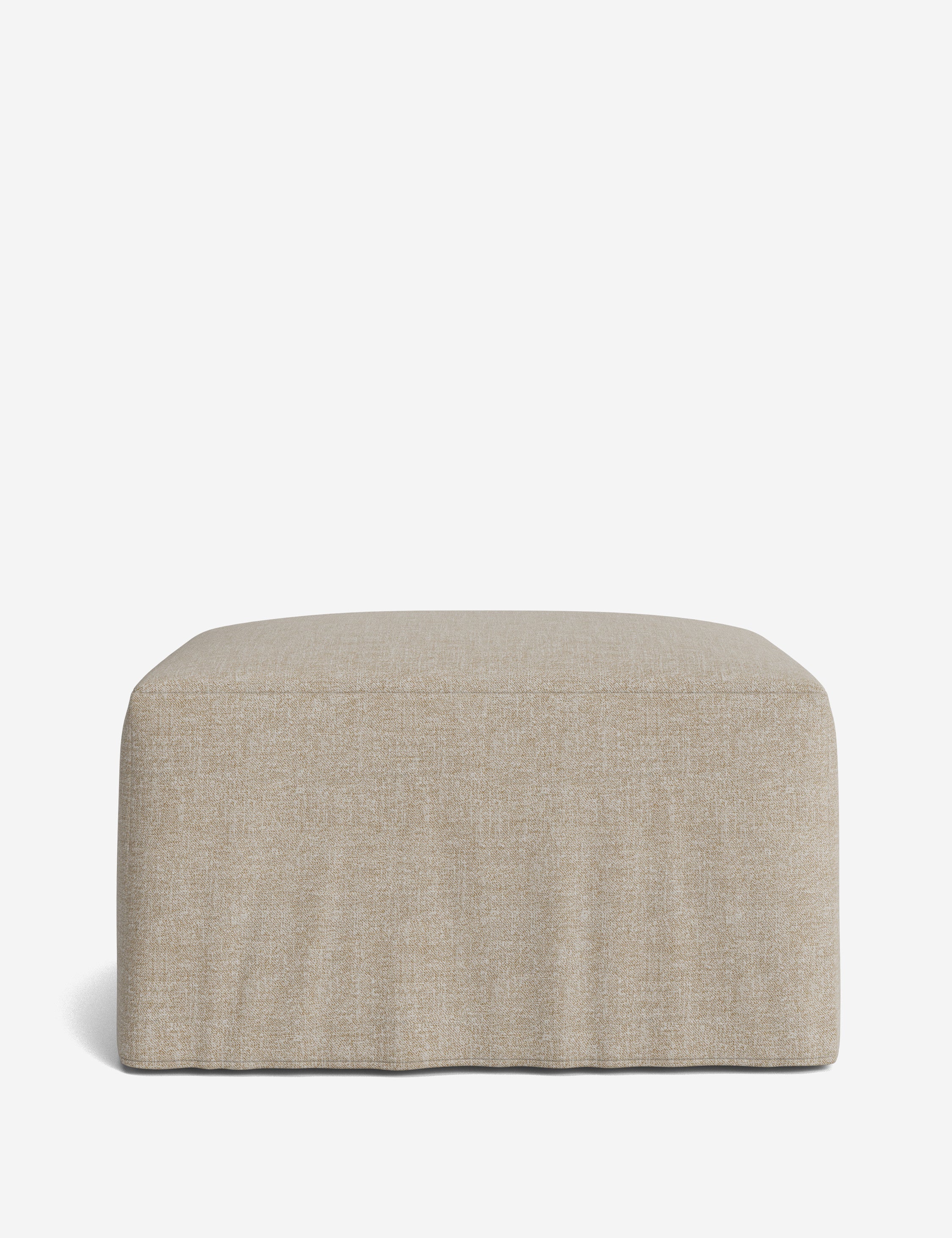 Lulu and Georgia Portola Slipcover Ottoman - view 12