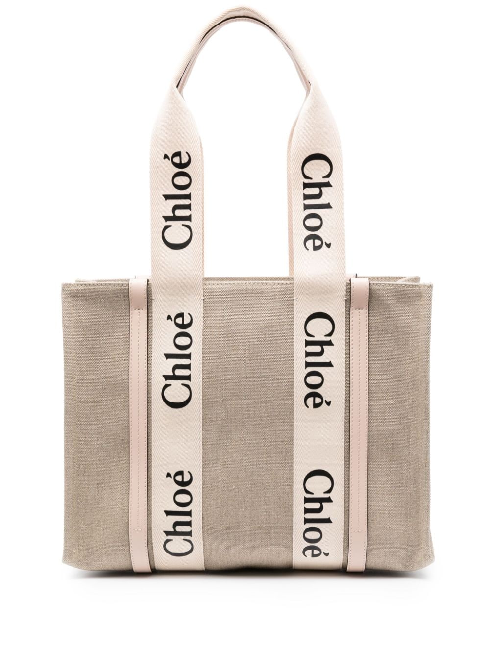 Chloé Chloe Woody Small Linen Tote – 100% Linen