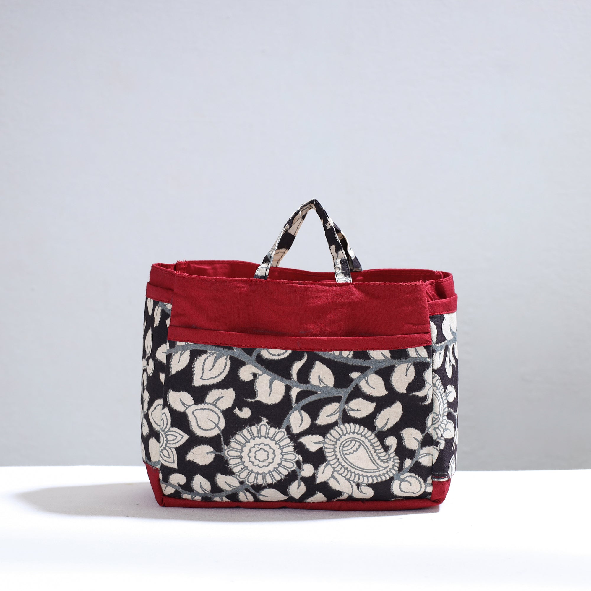 NOORI BAZAR Black - Handmade Cotton Multipurpose Cosmetic/Toiletry Bag 10