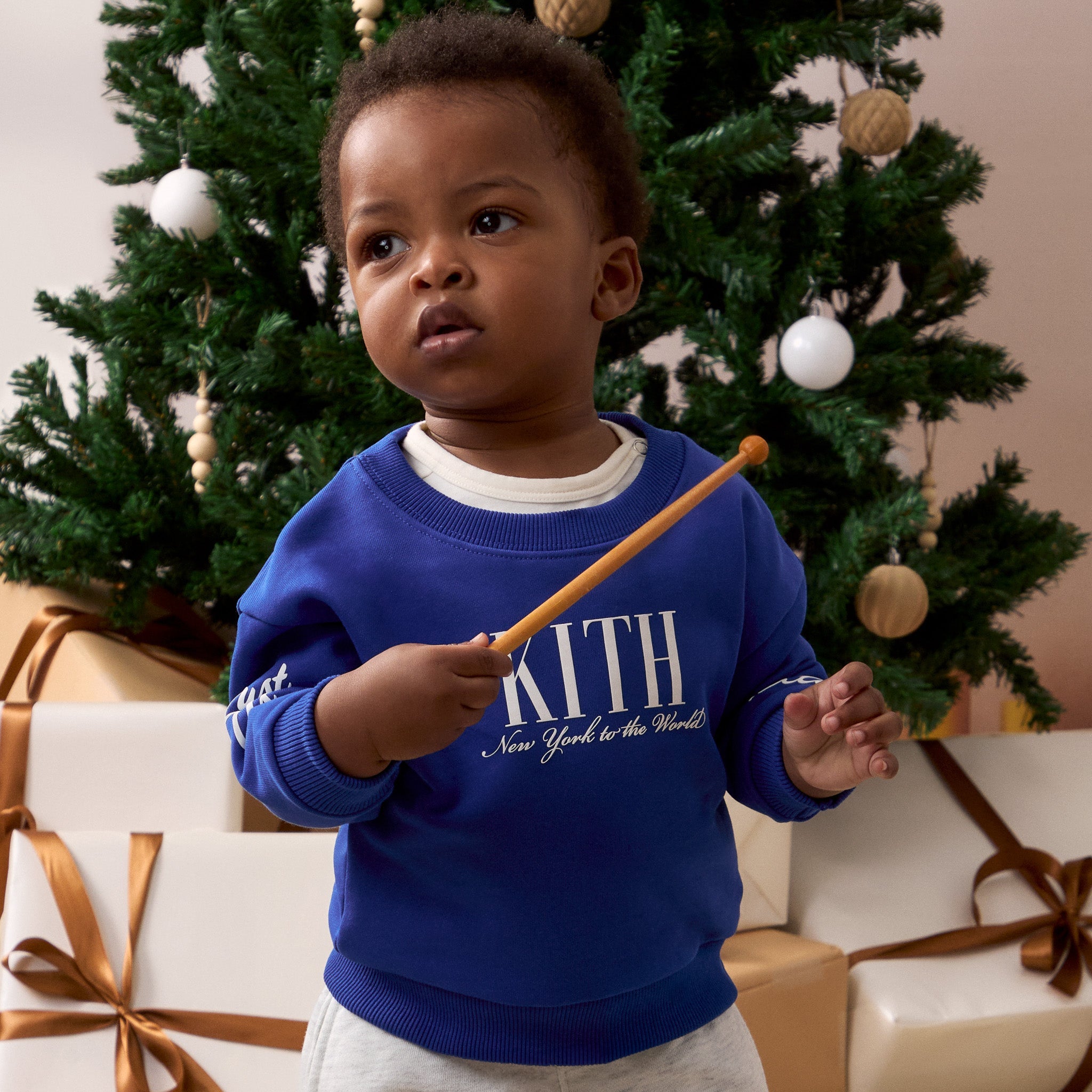 Kith Baby Logo Nelson Crewneck - Cyclone - view 2