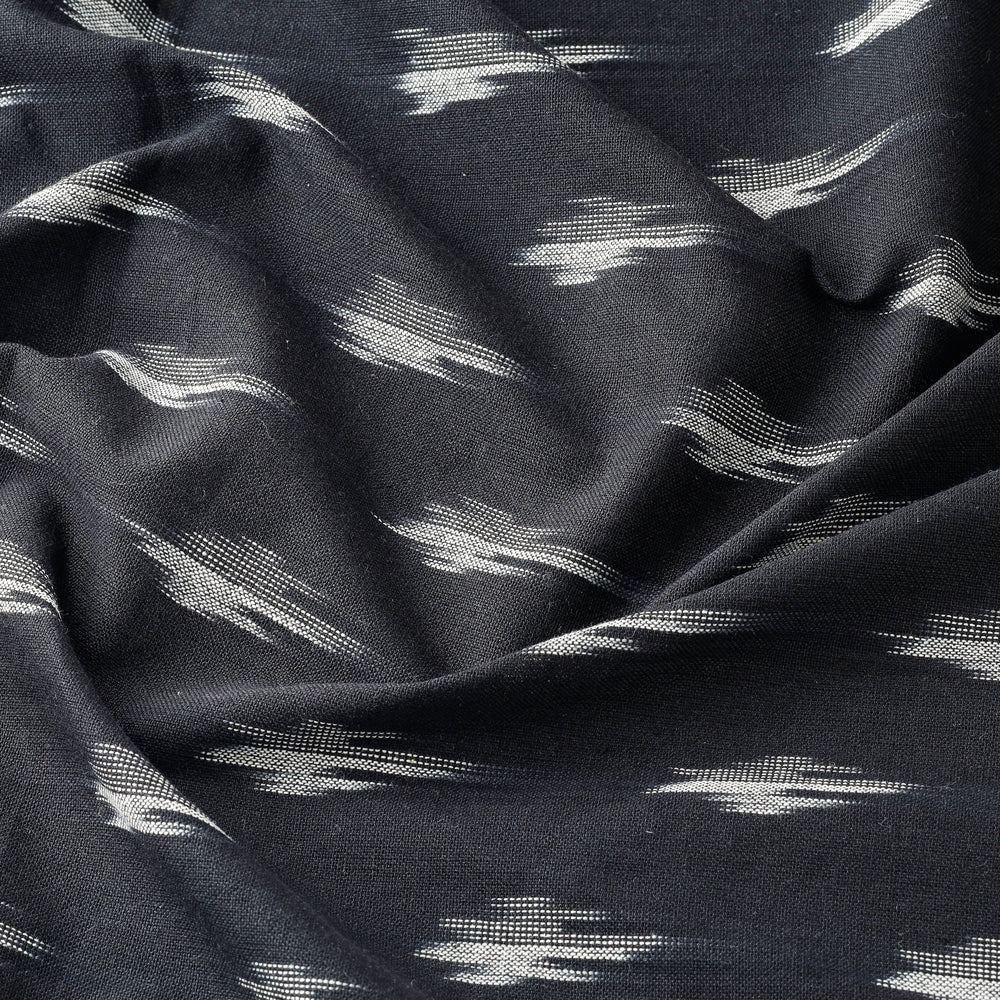 SOUTH KARGHA Black - Pure Cotton Pochampally Ikat Fabric - view 3