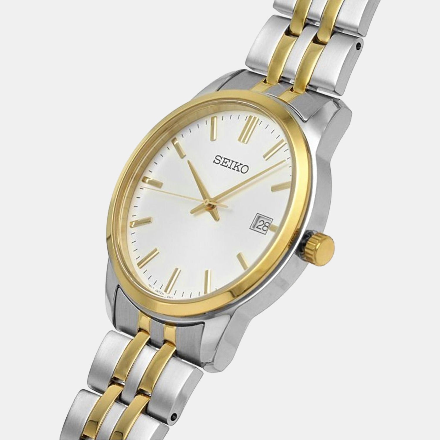 Seiko Dress Men Quartz White Dial Analog Stainless Steel Watch SUR402P1 - view 2