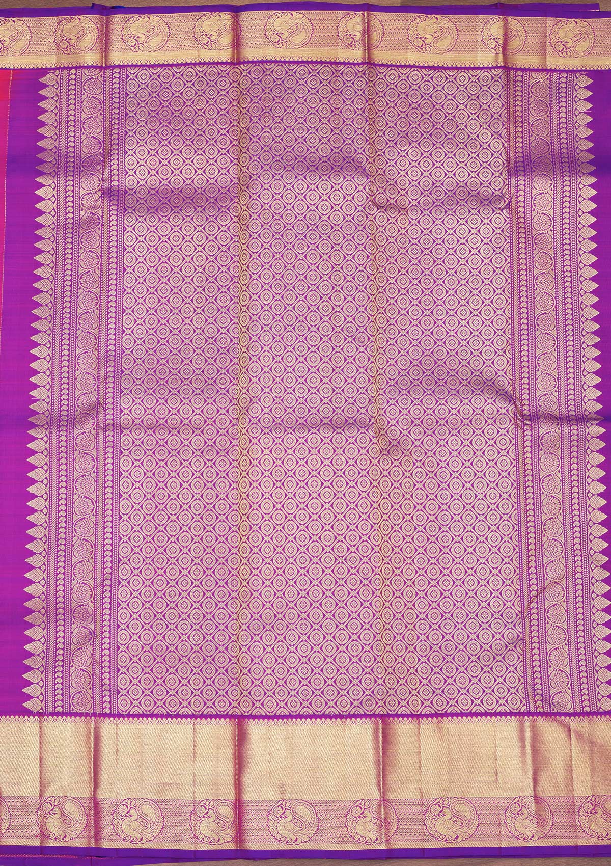 Koskii Rani Pink Zariwork Pure Silk Saree – Women's - view 5