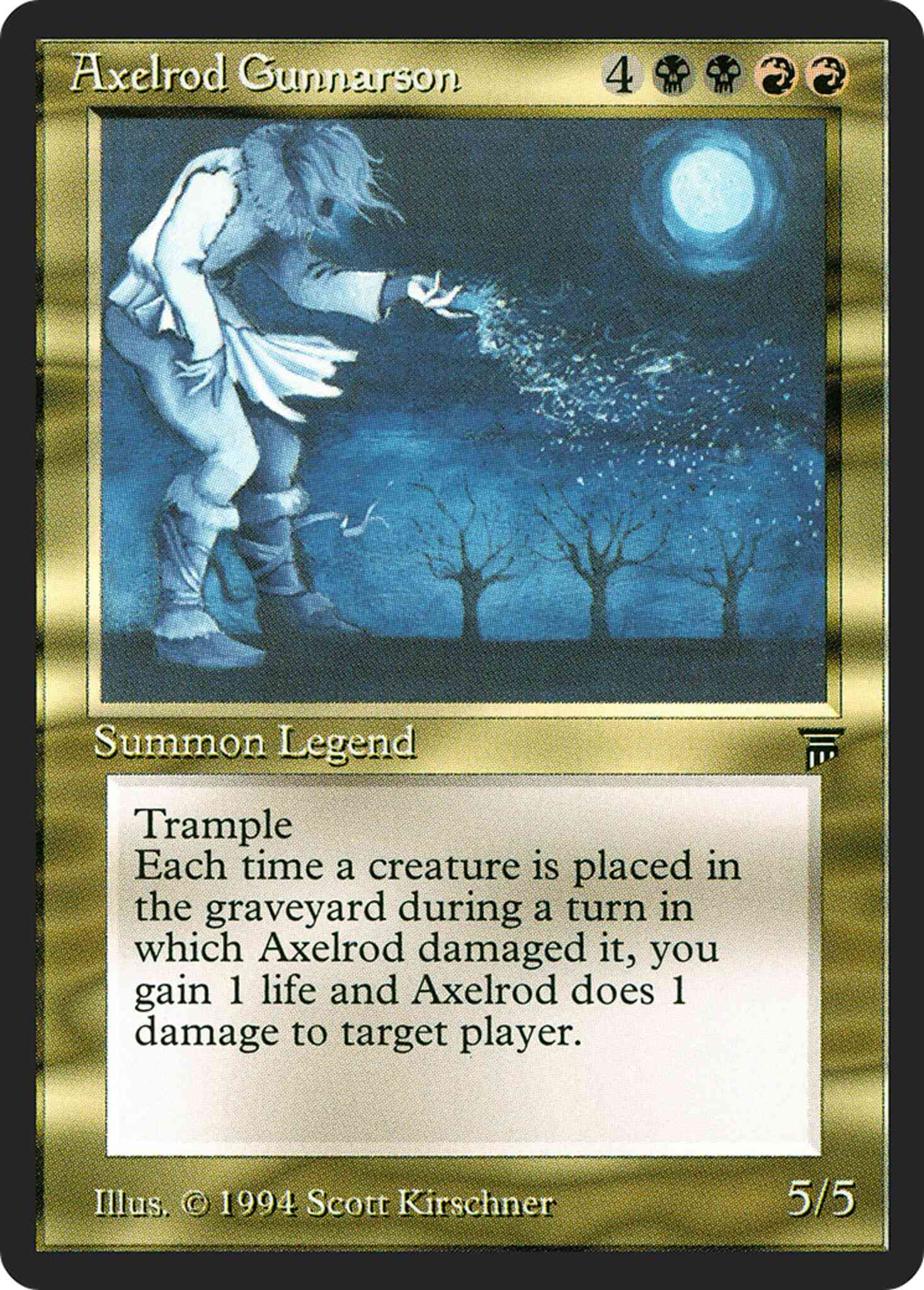 Axelrod gunnarson 219 – Magic Axelrod Gunnarson [219] [Legends] [Non-Foil]