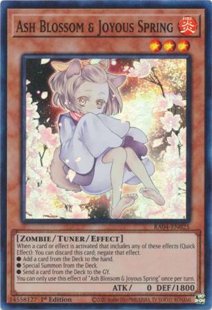 Ash blossom joyous – Yu-Gi-Oh! Ash Blossom & Joyous Spring - Alternate Art - RA04-EN025 - Super Rare - 1st Edition