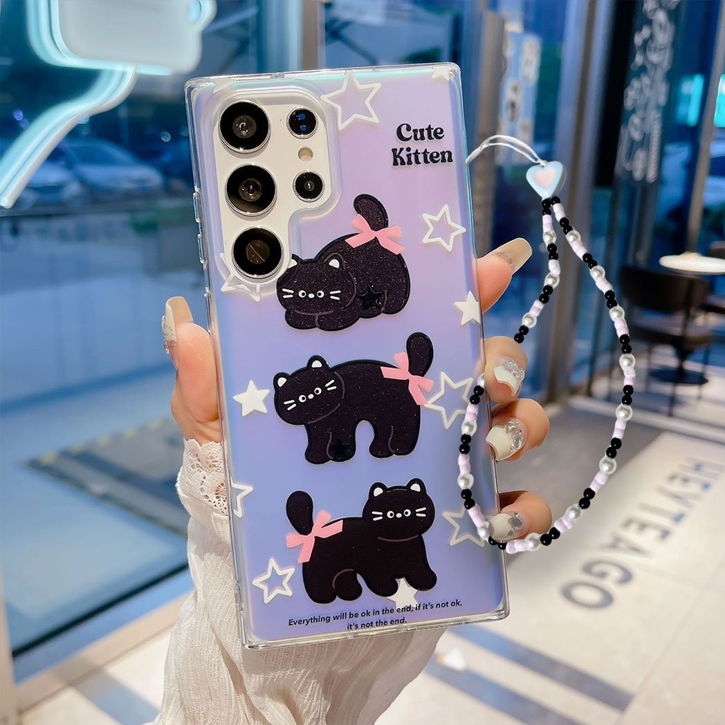 Peeperly Meowgical Bow Laser Cat Case - Samsung