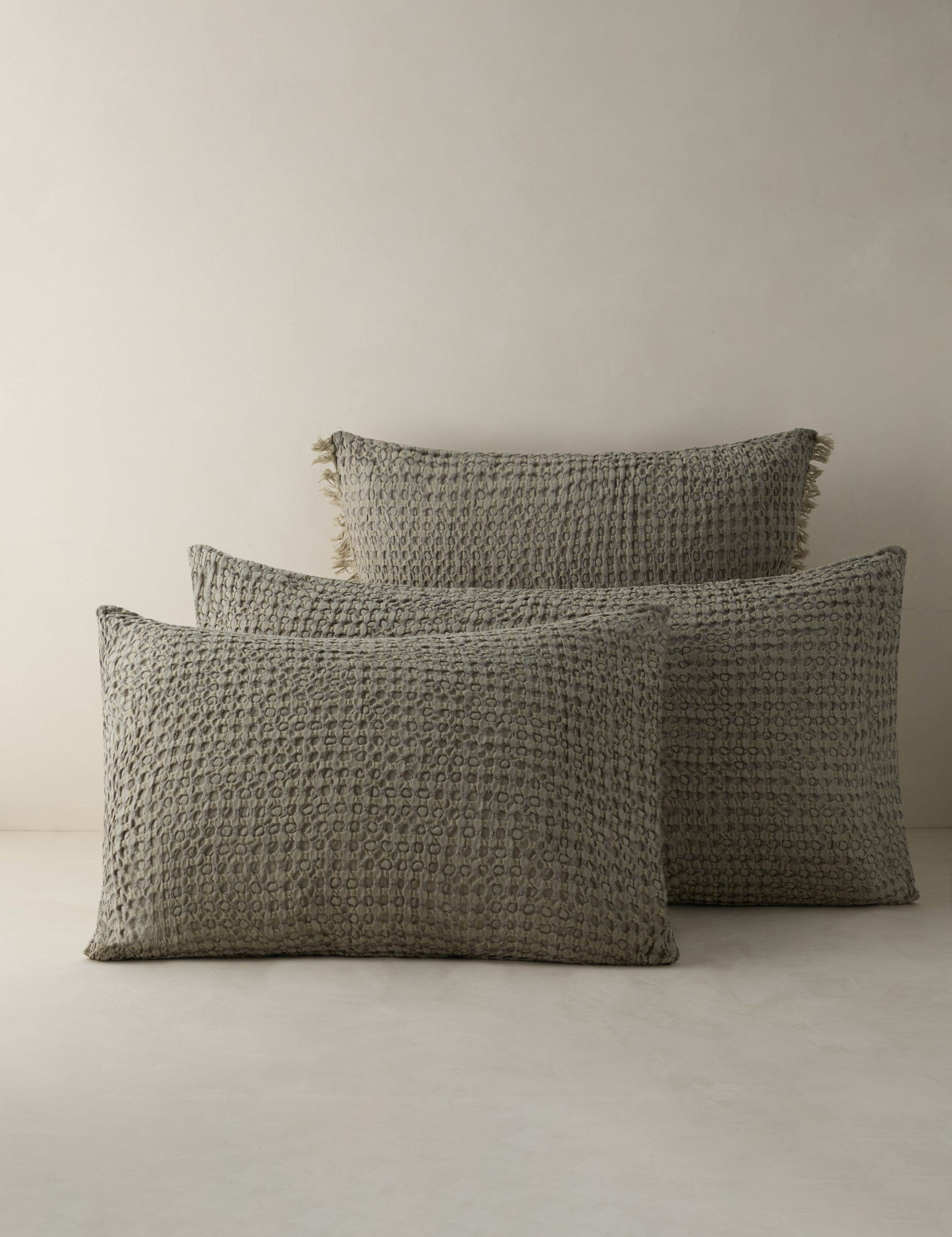 Lulu and Georgia Lenora Textured Cotton Linen Sham - view 3