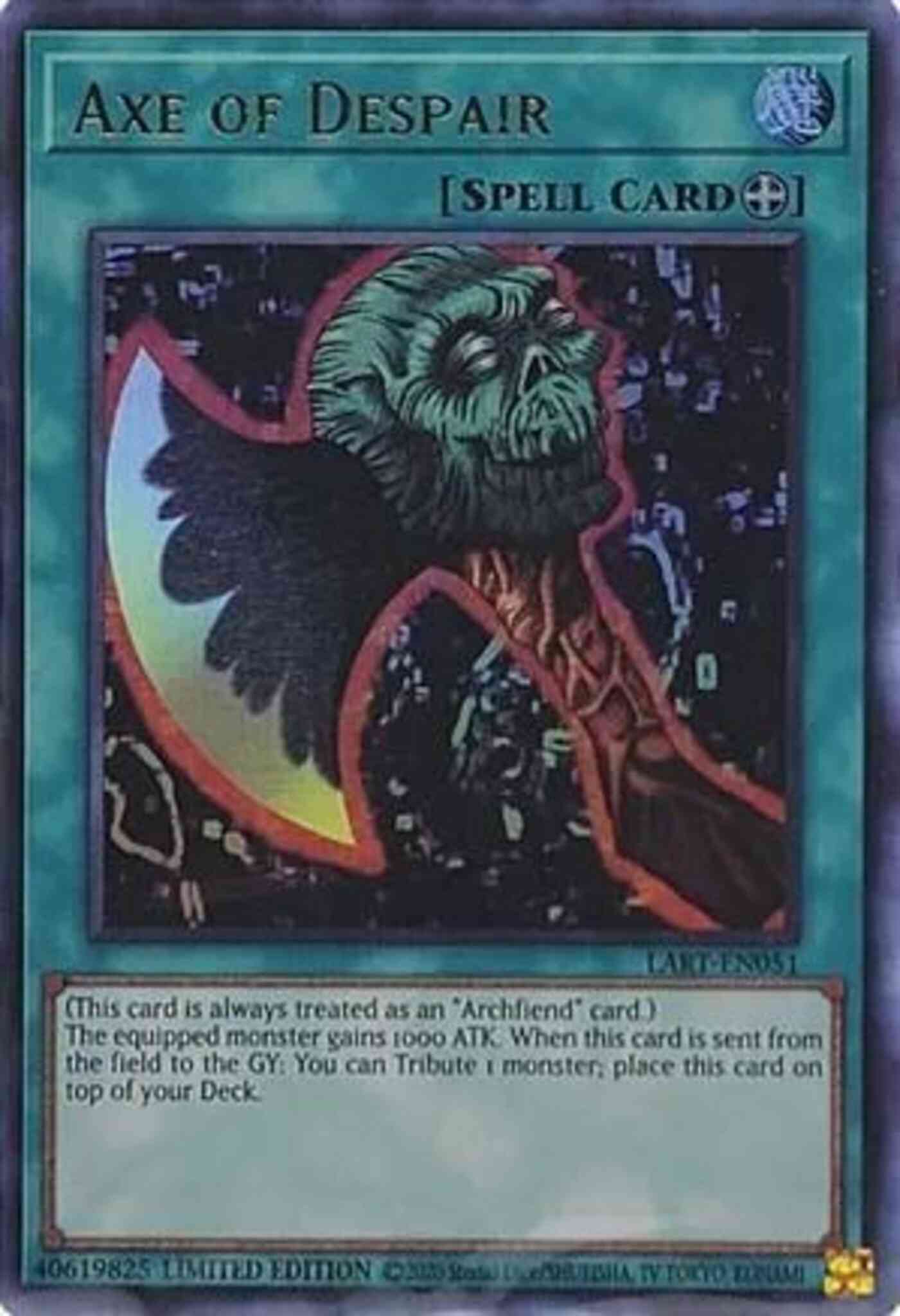 Yu-Gi-Oh! Axe of Despair - LART-EN051 - Ultra Rare - Limited