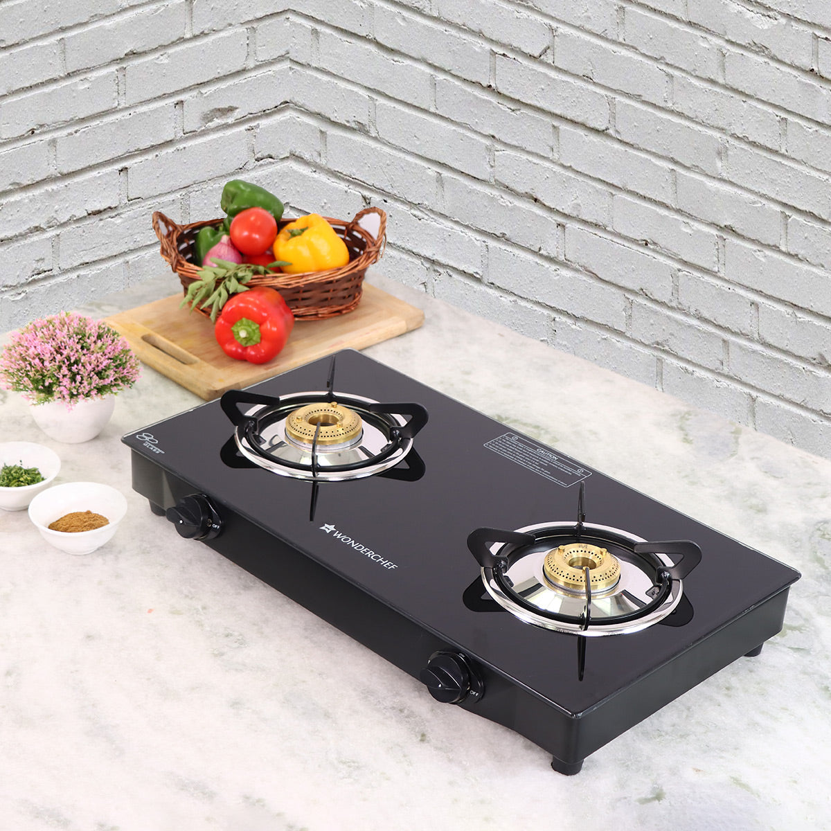 Glory 2 Burner Glass Cooktop, Stainless by blacktree - view 6