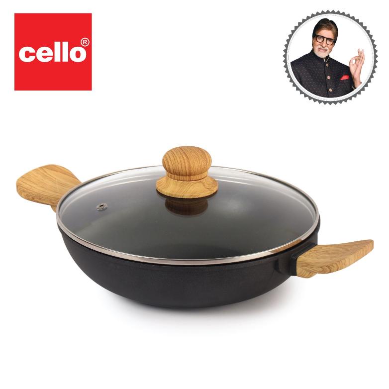 Cello Castello Die Cast Induction Base Kadai With Glass Lid - view 15