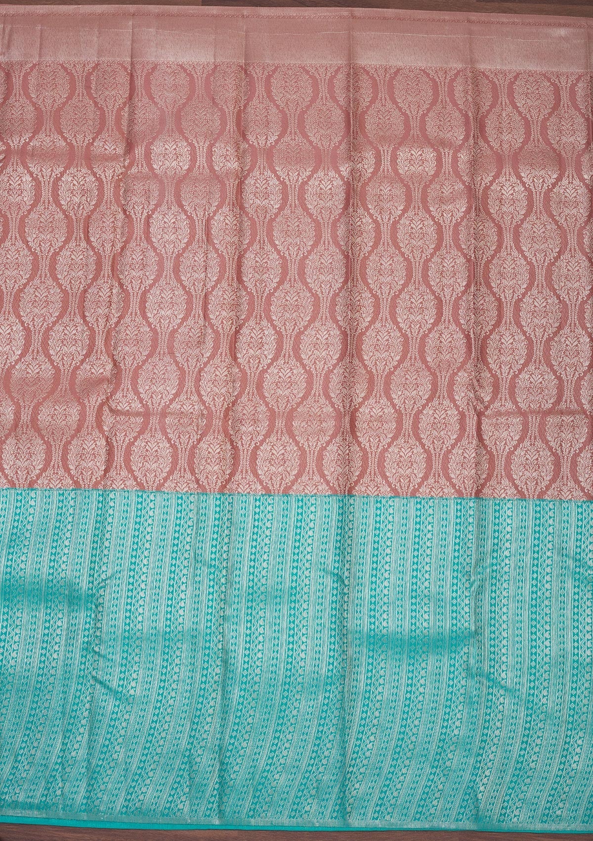 Koskii Sky Blue Zariwork Pure Silk Saree – Women's - view 6