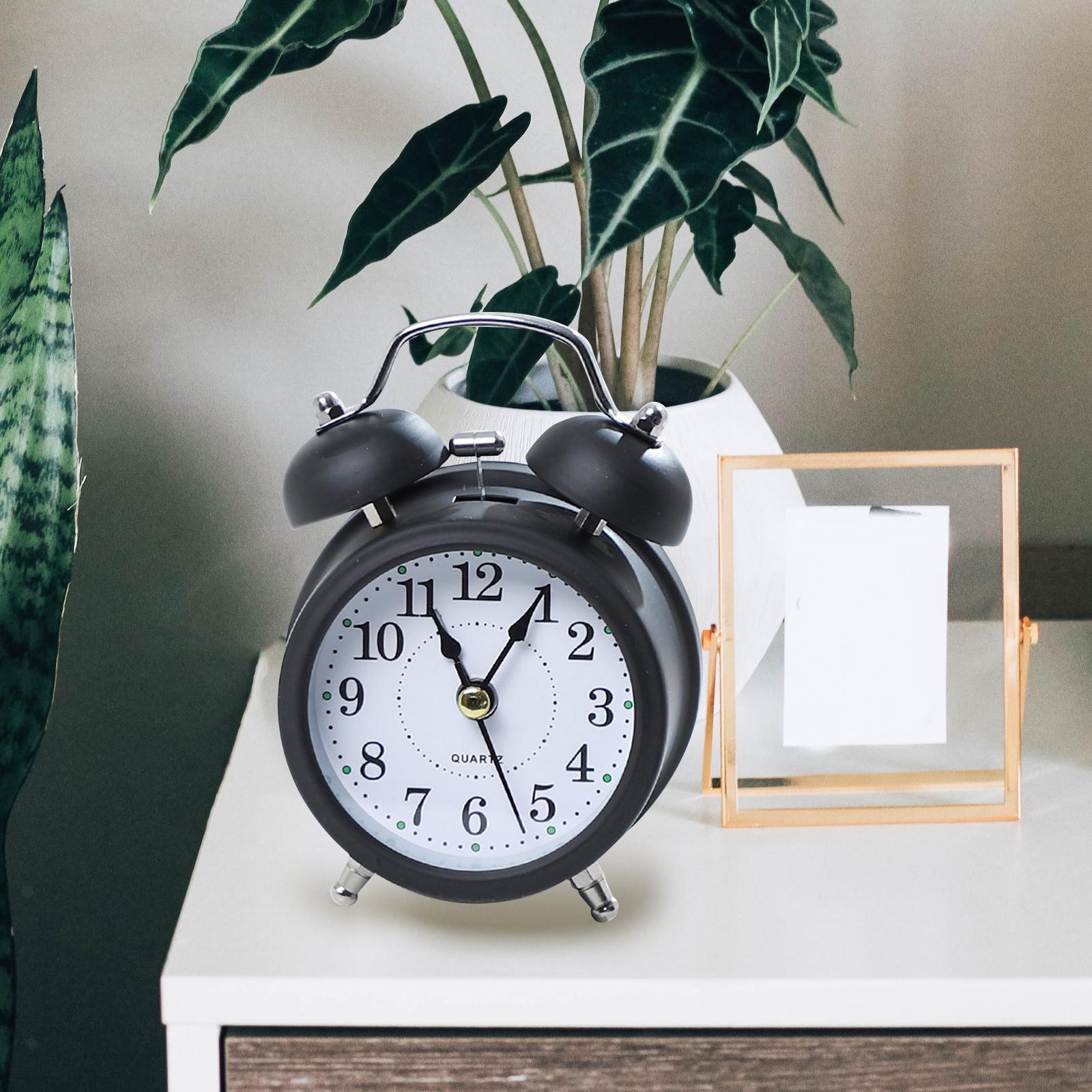 Catterton Retro Style Black Twin Bell Alarm Clock⏰