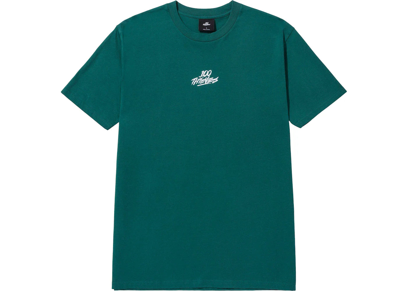 100 Thieves Foundations Geoprint T-Shirt Jade