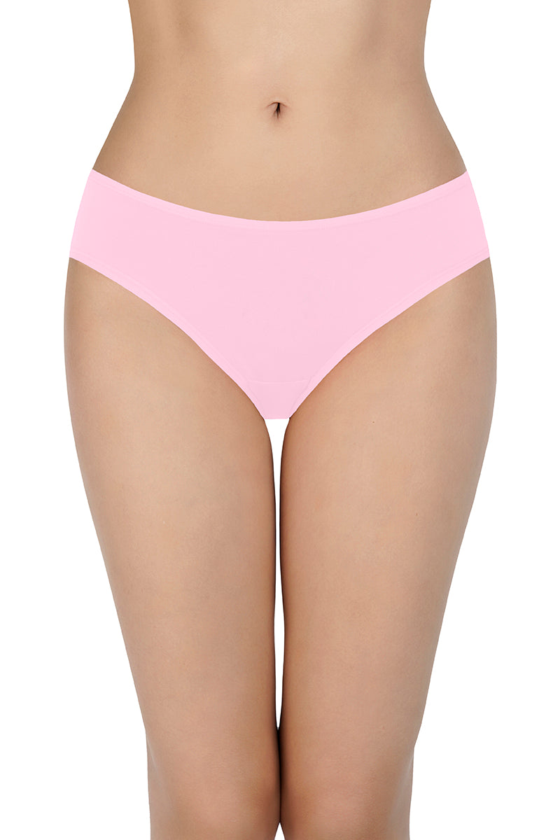 Amante Solid Low Rise Assorted Bikini Panties (Pack of 3 Colors & Prints May Vary) - view 4