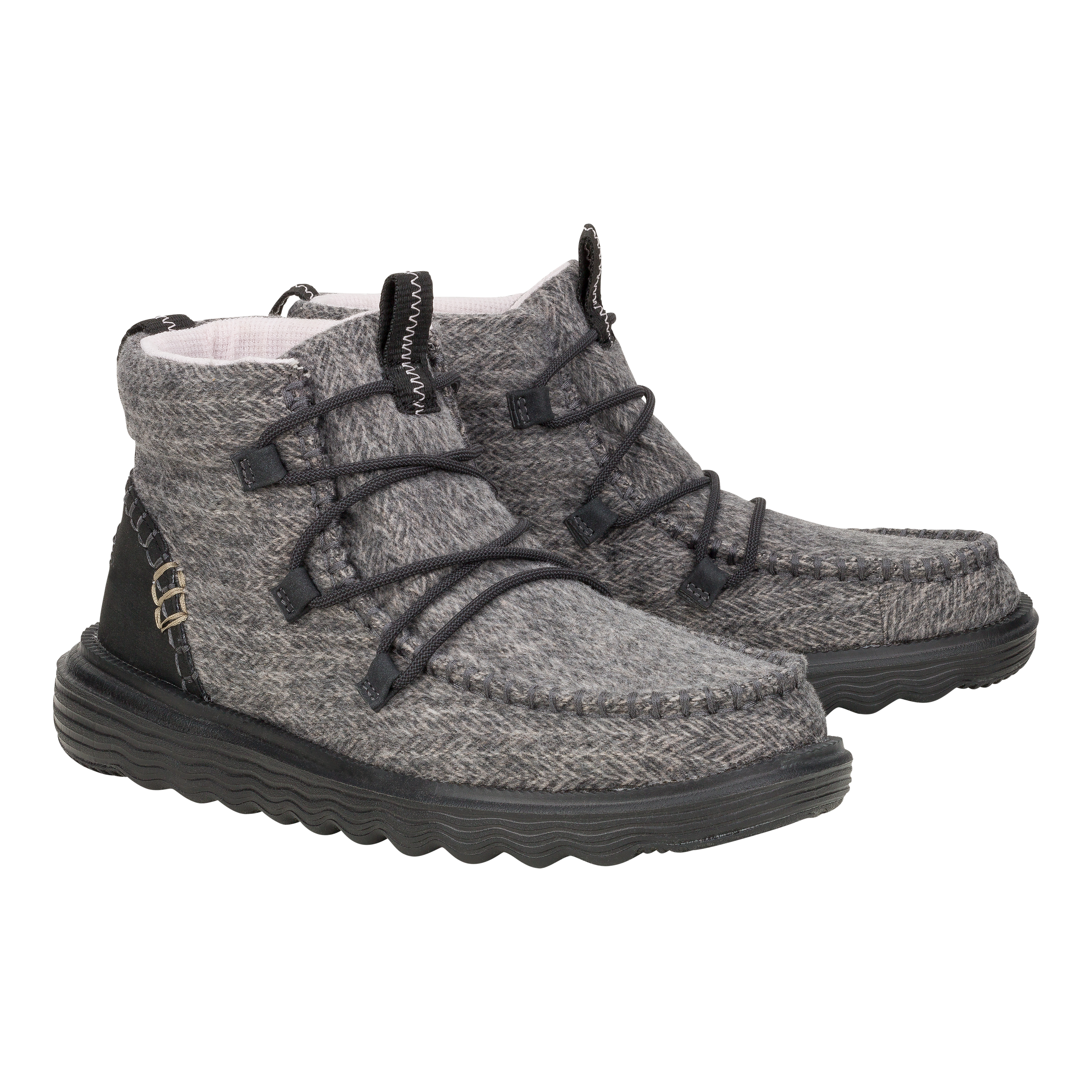 HEYDUDE shoes Reyes Heathered - Black – Women's - view 2