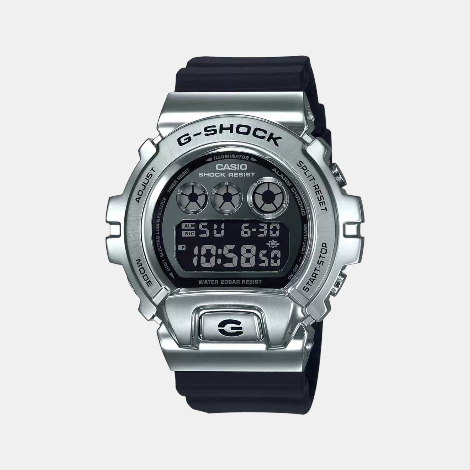 Casio G-Shock Men Quartz Grey Dial Digital Resin Watch G1025
