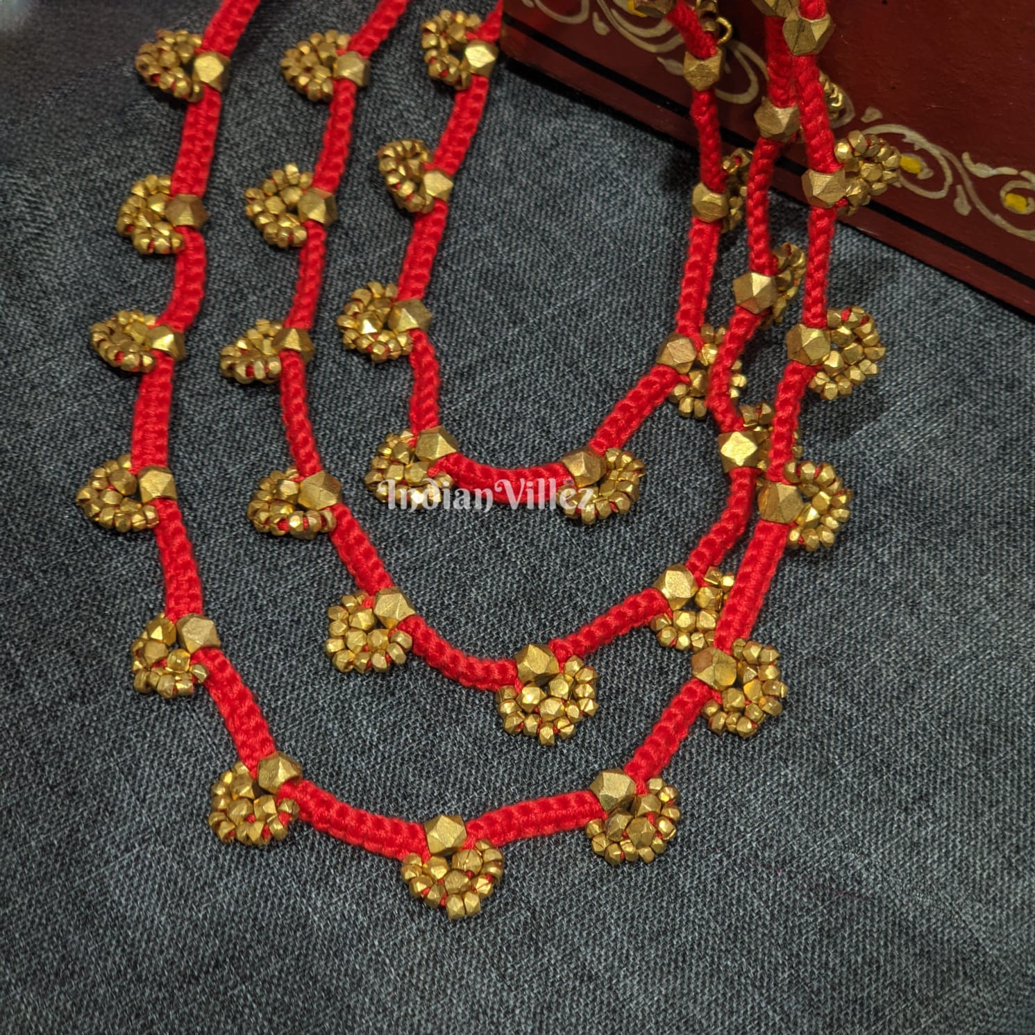 IndianVillèz Pure Handmade Tribal Dhokra Jewellery