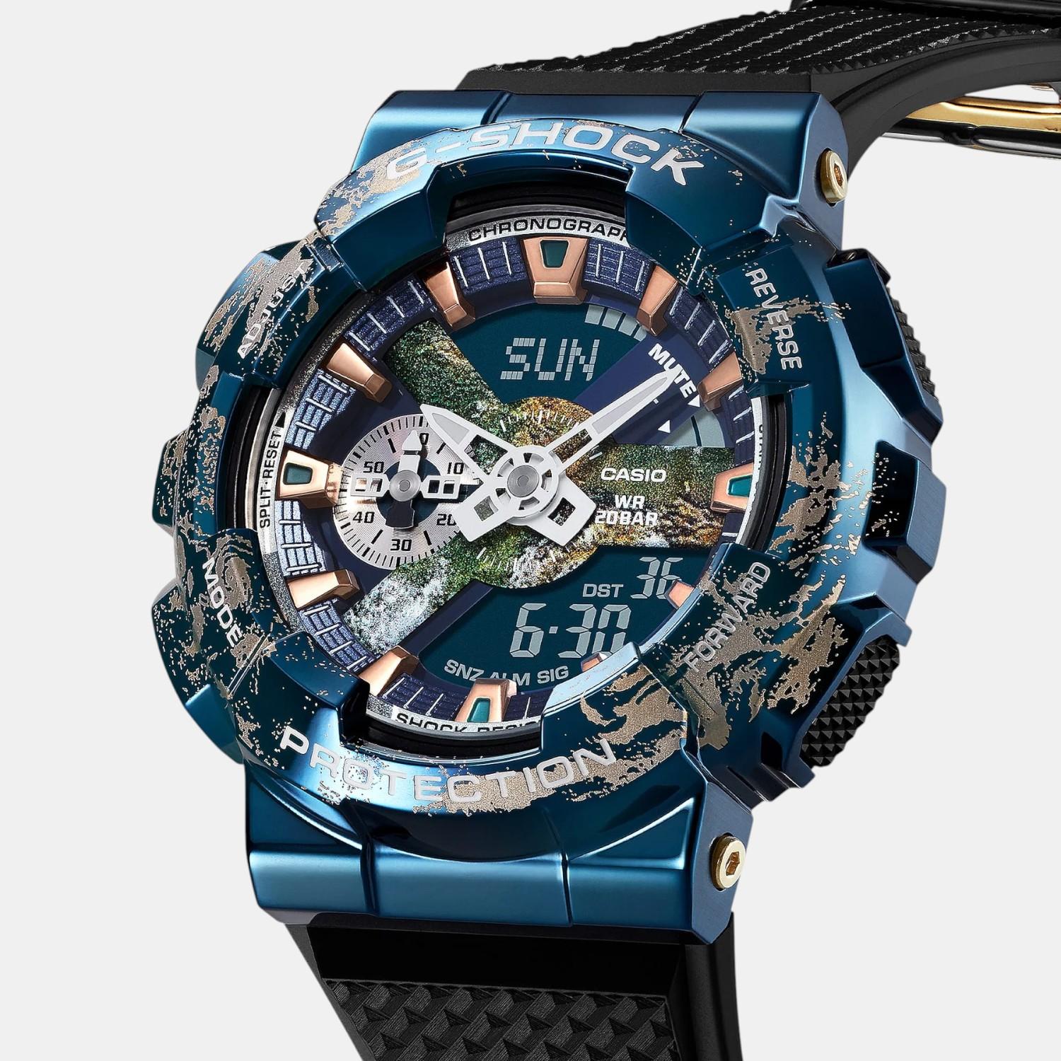 Casio G-Shock Men Quartz Blue Dial Analog-Digital Resin Watch G1341 - view 2