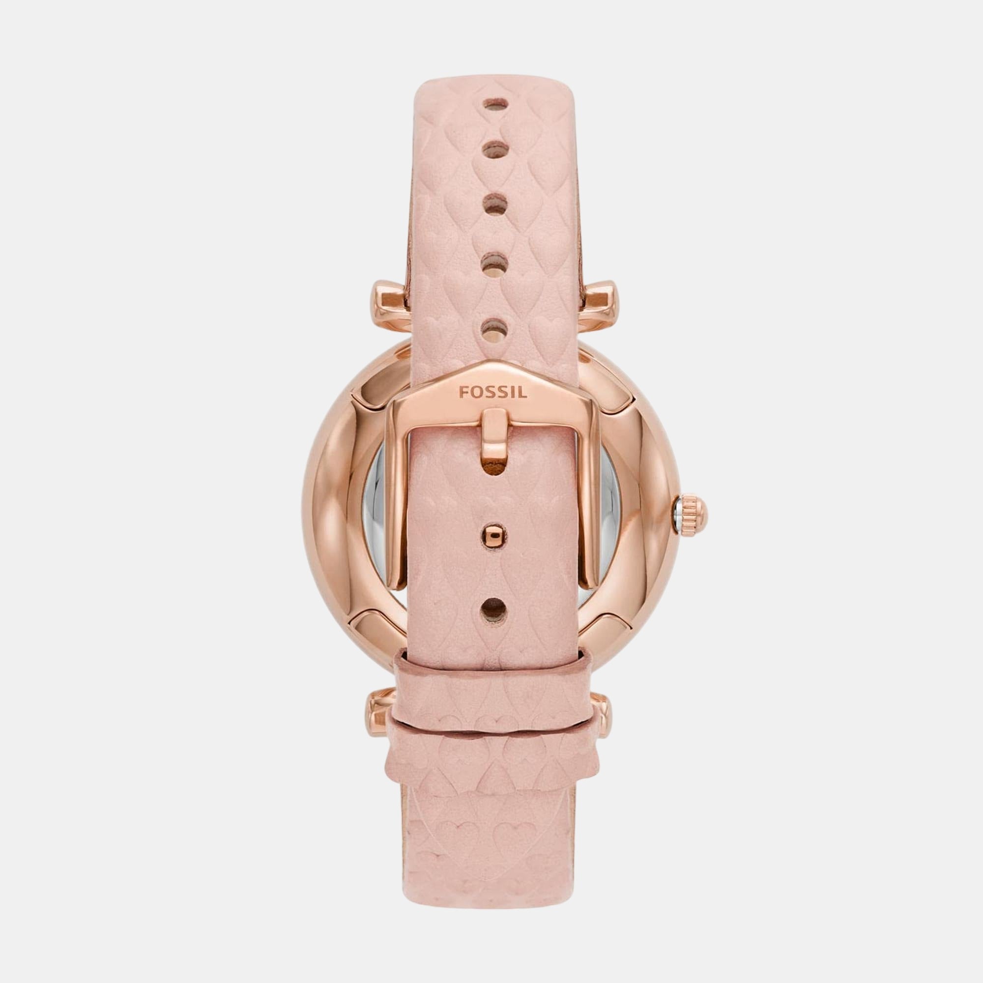 Fossil Carlie Women Quartz White Dial Analog Leather Watch ES5269 - view 3